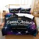 thumbnail image 1 of Eurovision Song Contest Bedding Set Boys Girls Duvet Cover Pillowcase Bed Kids Adult Fashion Home, 1 of 3