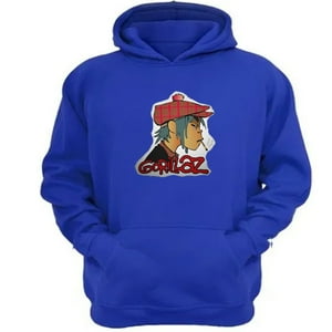 Genérico - Polerón Canguro Gorillaz Azul Talla M Unisex
