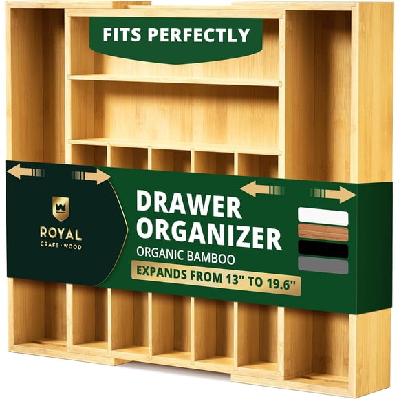 Organizador Cajón Bamboo 33 49 8 Cm