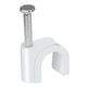 thumbnail image 1 of 25X Grampa Grapa Clavo Para Cable De Red Cat6 Coaxial Pinza blanco, 1 of 6