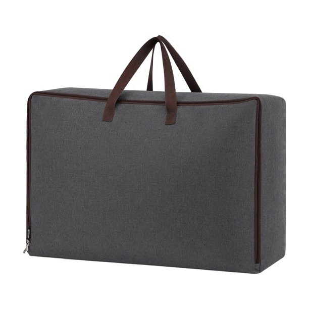 Bolsas de almacenamiento plegables REGALWOVEN, almacenamiento de ropa, bolsas de mudanza para organizadores de armario gris oscuro 19.5*14*8in
