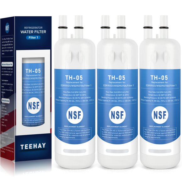 Filtro de agua TEEHAY TH-05 para refrigerador, paquete de 3