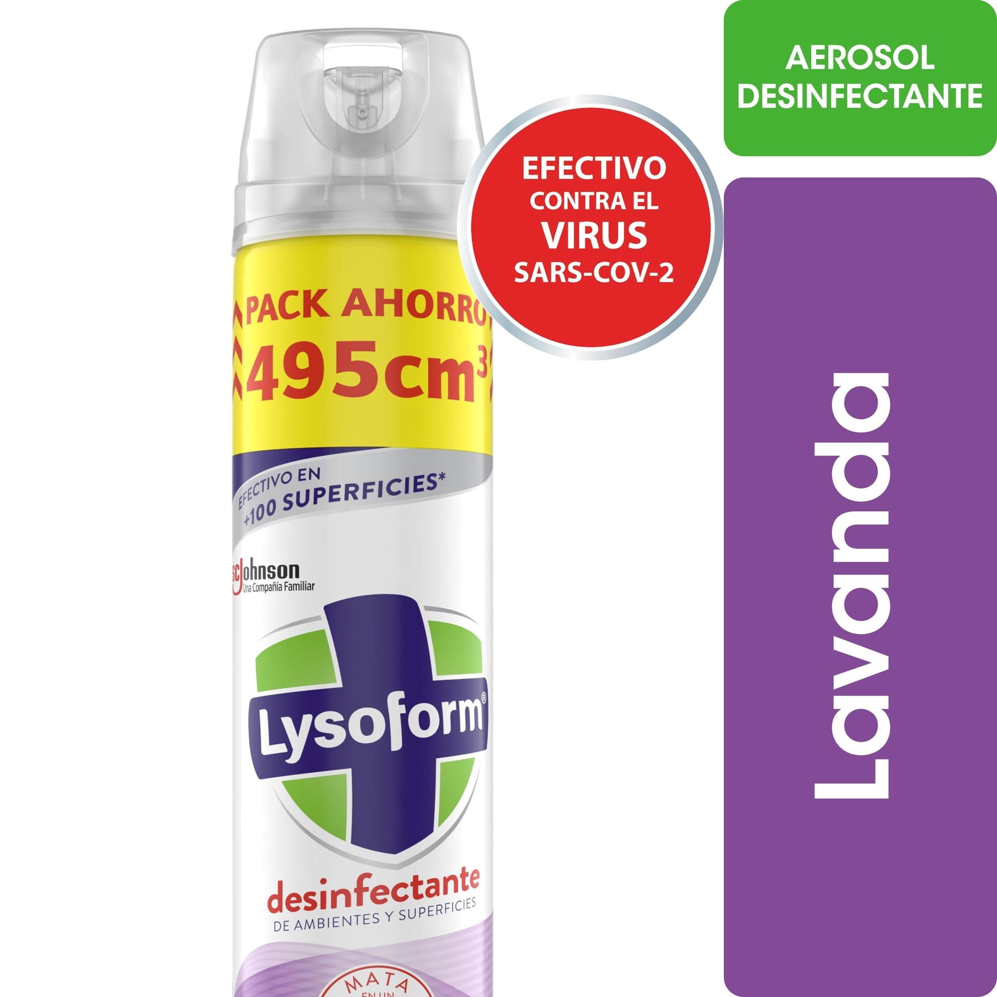 Desinfectante De Ambientes Y Superficies Aerosol Lavanda Lata 495 ml Lysoform