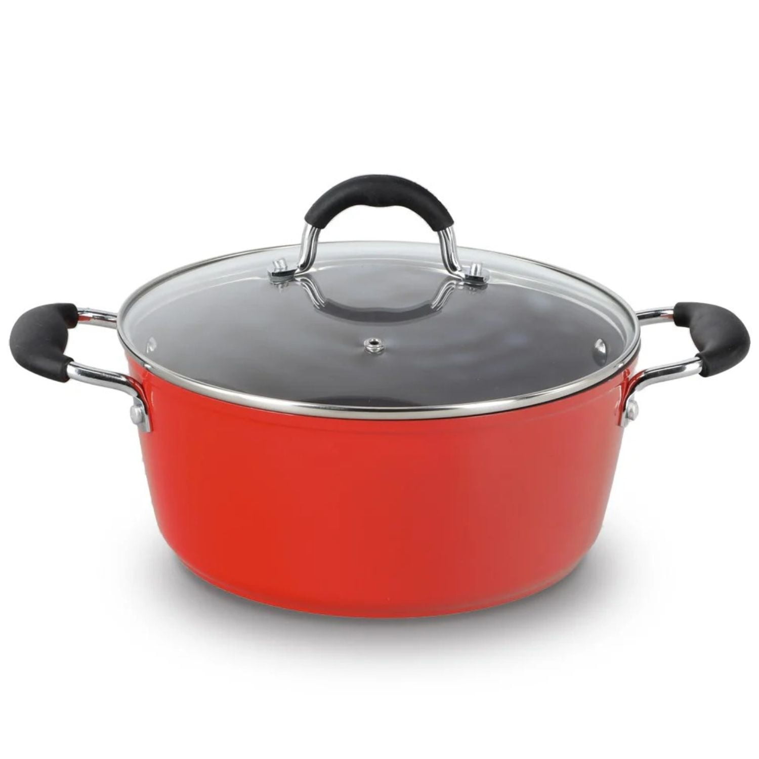 Cacerola Bohlier Modelo Venus 24cm Aluminio Tapa Vidrio Olla