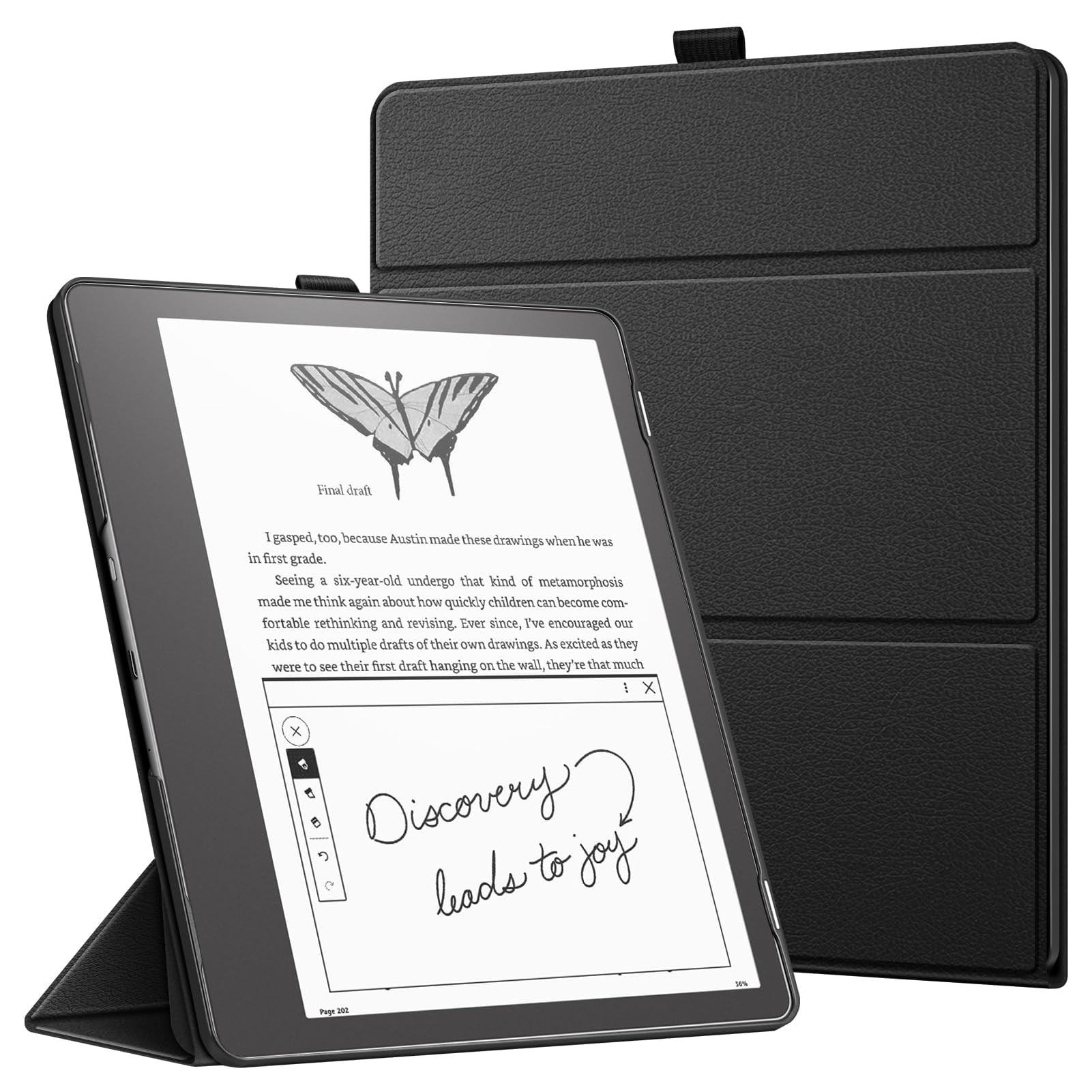 Funda Fintie Trifold Para Kindle Scribe 10.2 2024/2022, Color Negro