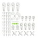 thumbnail image 3 of Kit Para Colgar Cuadros, 62 Unidades, Colgadores De Pared Rígidos, Ganchos Para Cuadros De Pared Que No Dejan Rastro, 3 of 5