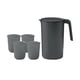 thumbnail image 4 of Jarra De Agua De 2,5 L Y Jarra De Agua De 4 Tazas Para Acampar, Fiesta De Picnic, Negro, 4 of 5