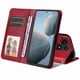 thumbnail image 5 of Funda Billetera para Xiaomi 14T con Porta Tarjetas y Soporte Ajustable Rojo, 5 of 5