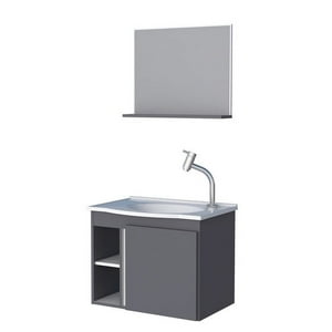 Vekka Home - Vanitorio Aereo Con Espejo Safira Grey