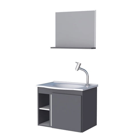 Vekka Home - Vanitorio Aereo Con Espejo Safira Grey