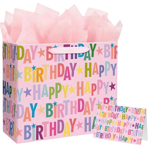 Bolsa de regalo de cumpleaños Yusenguan 13x10.2x5