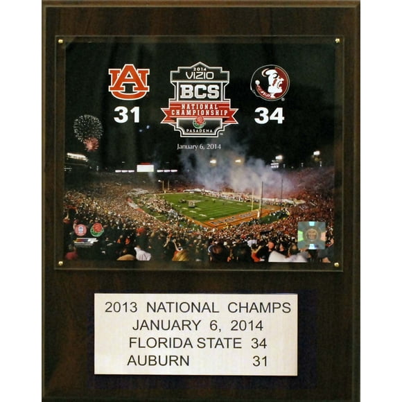 Placa C&I Collectables de fútbol de los Seminoles del Estado de Florida de la NCAA