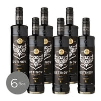 Ustinov - Pack X 6 Vodka Black 700 Cc
