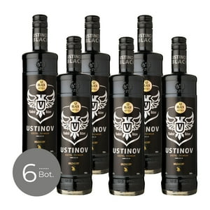 Ustinov - Pack X 6 Vodka Black 700 Cc