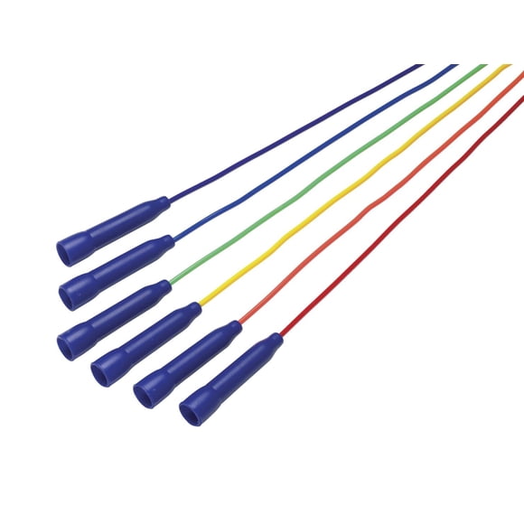 Jump Rope Sportime 1004675, juego de 6 colores surtidos, 9 pies