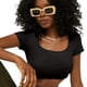 thumbnail image 1 of Crop Top Básico con Mangas Plus Size multicolor, 1 of 4