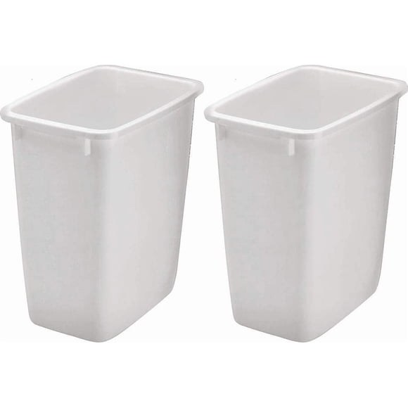 Papelera Rubbermaid 2806TP-WHT 36QT Open White x2