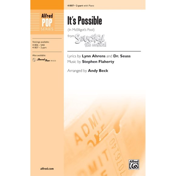 Partitura Alfred It's Possible In McElligot's Pool para 2 voces
