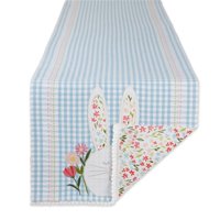 Tapete De Mesa Dii Spring Bouquet Reversible, 35 X 180 Cm, Algodón