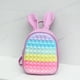 thumbnail image 1 of Pop Its Children Silicone PU Cute Rabbit Ears Backpacks New Princess Girls Lovely Fashion Small School Bags Hot, 1 of 3