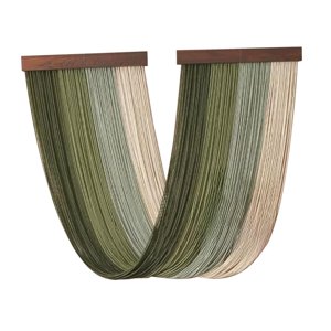 Bothyi - Decoración De Pared De Macramé Hecha A Mano Tapiz Arte De Pared Para El Hogar Sala De Estar Apartamento Verde