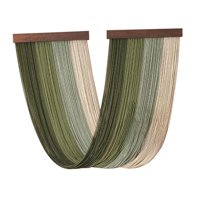 Bothyi - Decoración De Pared De Macramé Hecha A Mano Tapiz Arte De Pared Para El Hogar Sala De Estar Apartamento Verde