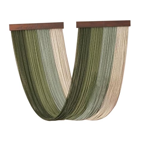 Bothyi - Decoración De Pared De Macramé Hecha A Mano Tapiz Arte De Pared Para El Hogar Sala De Estar Apartamento Verde