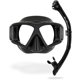 thumbnail image 2 of Kit de máscara y snorkel Cressi Horizon Scilla negro, 2 of 6