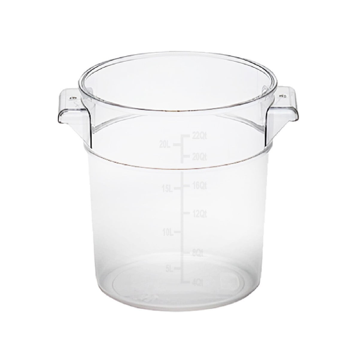 Gastroplast - Recipiente Policarbonato Redondo 20.82 Litros Sin Tapa