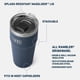 thumbnail image 2 of Vaso apilable YETI Rambler 20 oz, acero inoxidable, aislado al vacío con tapa MagSlider, Grasshopper, 2 of 8