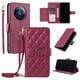 thumbnail image 1 of Funda tipo billetera FOXDOCK para Realme 12 Pro 5G – Tapa abatible con correa para mujer, 1 of 5