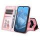 thumbnail image 5 of Funda tipo cartera FOXDOCK para Google Pixel 9 Pro , diseño girasol en relieve, cuero PU, cierre magnético, soporte y tarjetero, 5 of 5