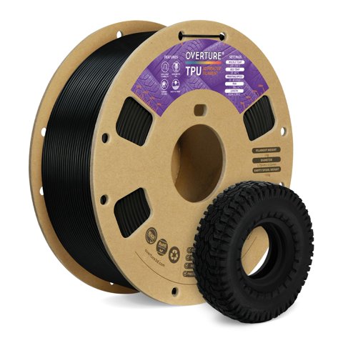 Filamento Para Impresora 3D Overture Tpu, Bobina Flexible De