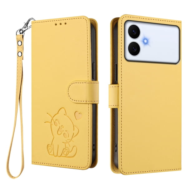 Funda Billetera Magnética para Samsung Galaxy S26 Edge, Amarillo