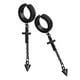thumbnail image 4 of Pendientes Cruzados De Clip De Oreja No Perforantes De Estilo Punk Rock De 2 Piezas 64 Mm Negro, 4 of 5