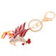 thumbnail image 4 of Pollo Gallo Gallo Llavero Bolsa de Cristal Colgante Llavero Regalo Joyería Rosa, 4 of 5