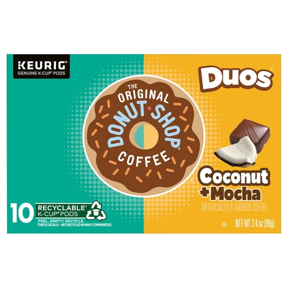 Donut Shop Coffee K-Cup Sabor Coco Mocha 10 Unidades 99 g