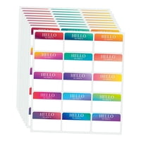 Magideal - 10 Hojas De Pegatinas Con Etiquetas De Nombre, Fabricación De Tarjetas De Felicitación, 150 Uds., Etiquetas Adhesivas Con Nombres Para Invitaciones, A