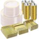 thumbnail image 1 of Vajilla Desechable BESTVIP 600 pcs Clear Gold para 100 Invitados, 1 of 3