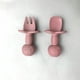 thumbnail image 1 of Baby Cartoon Bear Shape Silicone Spork, Baby Training Tableware, Complementary Food Grade Silicone Small Spork, 1 of 4