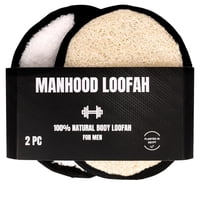 Craftsofegypt - Shower Loofah Crafts Of Egypt Manhood Natural Para Hombre, Paquete De 2