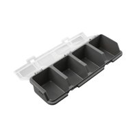 Magideal - Contenedor De Almacenamiento Organizador De Tornillos, Caja De Contenedor Portátil Con Tapa, Caja De Almacenamiento De Hardware Para El Hogar, Clavos, Gris