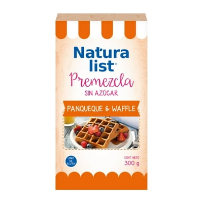 Premezcla Polvo Panqueque Y Waffle Caja 300 G Naturalist