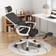 thumbnail image 2 of Silla de Oficina Premium Ergonómica con Reposacabezas Apoyabrazos Ajustables y Reposapiés Blanca, 2 of 7