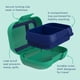 thumbnail image 5 of Bento Box Bentgo Kids Snack 350 ml, 2 compartimentos, color verde y azul marino, 5 of 8