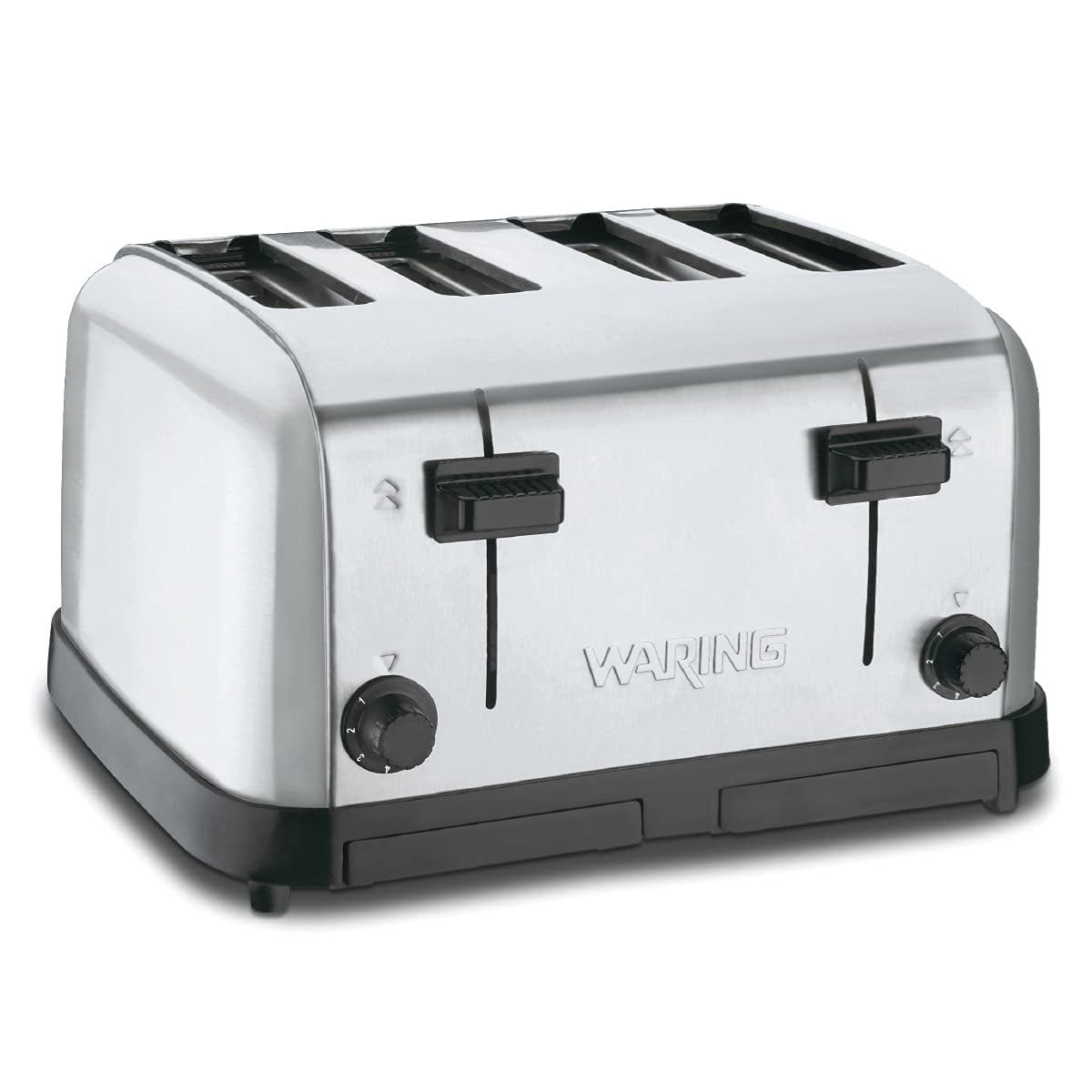 Tostadora Plegable Waring Wct708 Con Cuatro Compartimentos Plateada