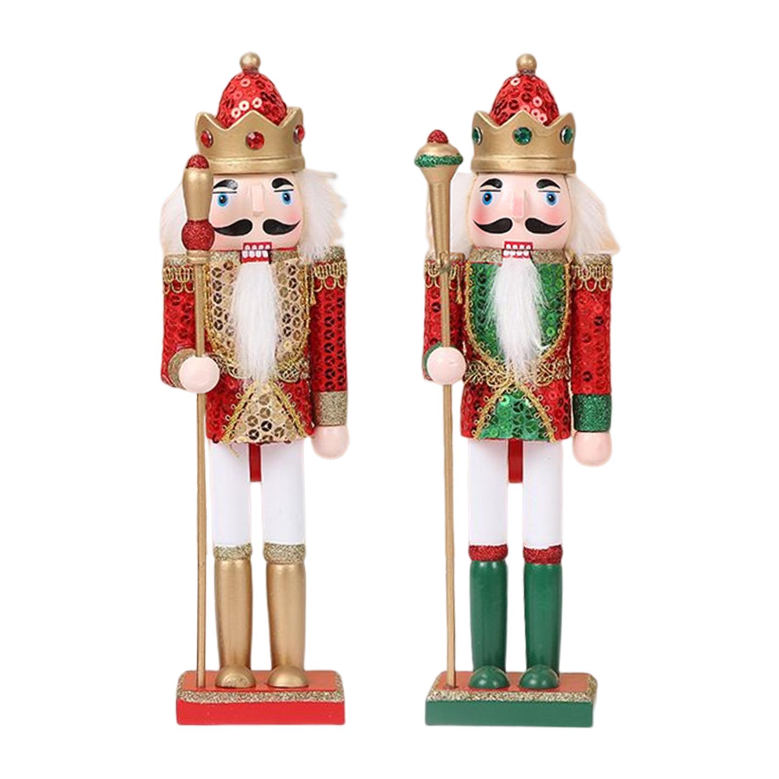 Bothyi - Figuras De Cascanueces Hechas A Mano, Adorno De Cascanueces Para Decoración De Armario De Estantería