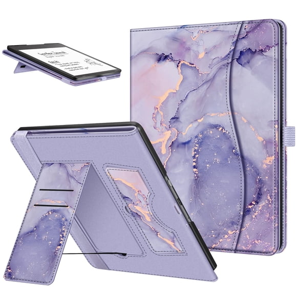 Funda Fintie con soporte para Kindle Scribe de 10,2 pulgadas con ranura para tarjetas, color lila