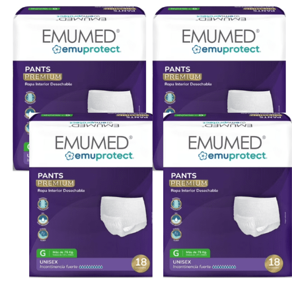 Emumed pants x4 paquetes talla G