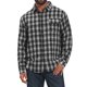 thumbnail image 5 of INSPIRE CHIC Camisa de Cuadros para Hombre de Manga Larga con Botones Camisas Casuales Vintage Ligeras L Negro, 5 of 6
